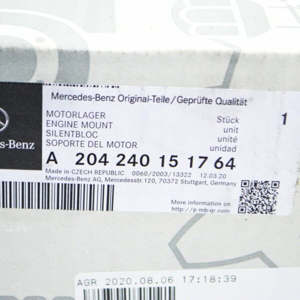 A204240151764 - NEW MERCEDES-BENZ C-CLASS W204 FRONT ENGINE MOUNT A204240151764 ORIGINAL
