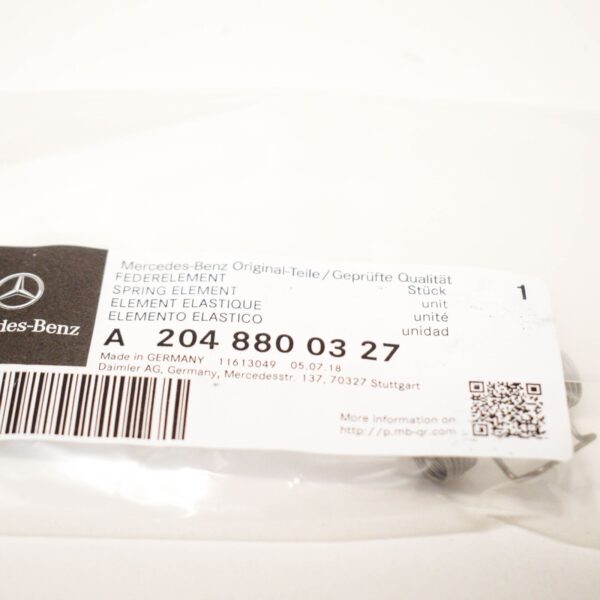 A2048800327 - NEW MERCEDES BENZ GLK X204 FRONT BUMPER WASHER COVER SPRING A2048800327 ORIGINAL