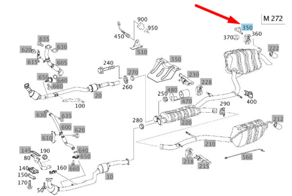 A2114921141 - NEW MERCEDES-BENZ E W211 REAR MUFFLER SUSPENSION BRACKET A2114921141 ORIGINAL