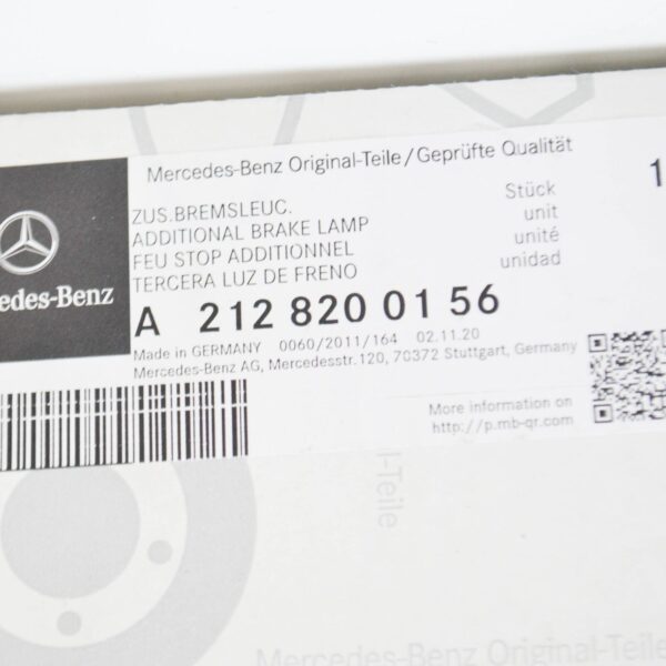 A2128200156 - NEW MERCEDES W212 S212 ESTATE 3RD BRAKE LIGHT A2128200156 ORIGINAL