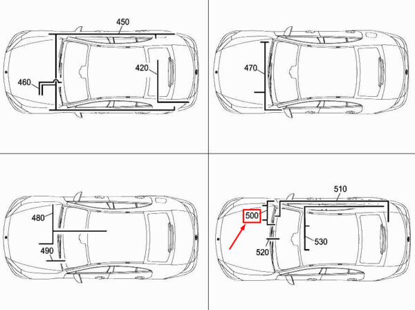 A2135408455 - MERCEDES-BENZ CLS C257 Windshield Heating Wiring Harness A2135408455 ORIGINAL