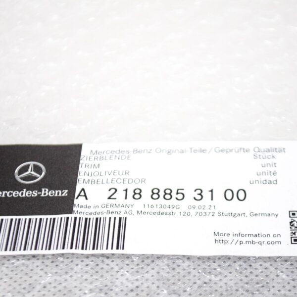 A2188853100 - NEW MB CLS C218 AMG FRONT LEFT LOWER BUMPER MOLDING A2188853100 ORIGINAL