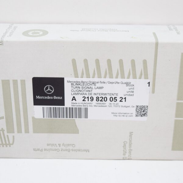A2198200521 - NEW MERCEDES-BENZ CLS C219 LEFT WING MIRROR TURN INDICATOR A2198200521 ORIGINAL