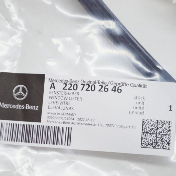 A2207202646 - NEW MERCEDES-BENZ S-CLASS W220 FRONT RIGHT WINDOW REGULATOR A2207202646 ORIGINAL