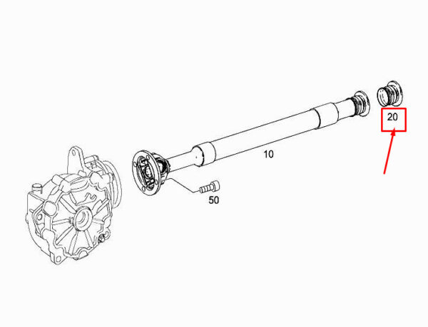A2212740092 - NEW MERCEDES-BENZ S W222 PROPELLER SHAFT SEALING BOOT A2212740092 ORIGINAL