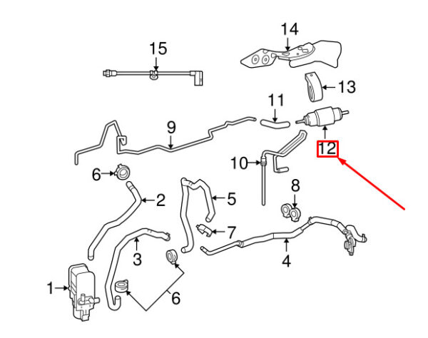 A2214704594 - NEW MERCEDES-BENZ C W204 RIGHT FUEL PUMP ASSEMBLY A2214704594 ORIGINAL
