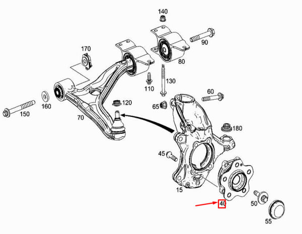 A2473340000 - MERCEDES-BENZ A W177 Front Wheel Bearing A2473340000 ORIGINAL