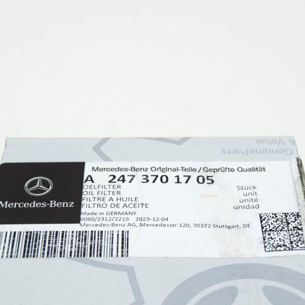 A2473708301 - NEW MERCEDES-BENZ A W177 ENGINE OIL FILTER A2473708301 ORIGINAL