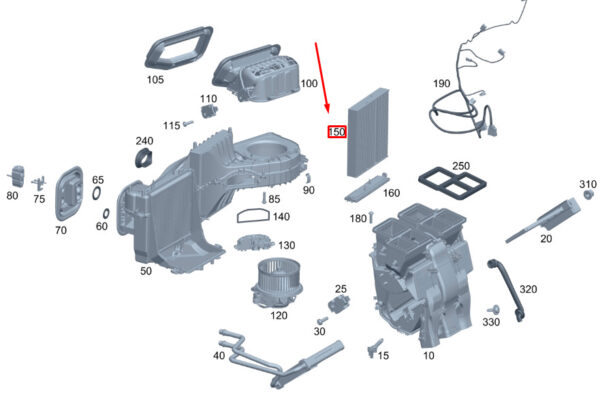 A2478301702 - MERCEDES-BENZ GLA H247 Fine Particle Filter A2478301702 ORIGINAL