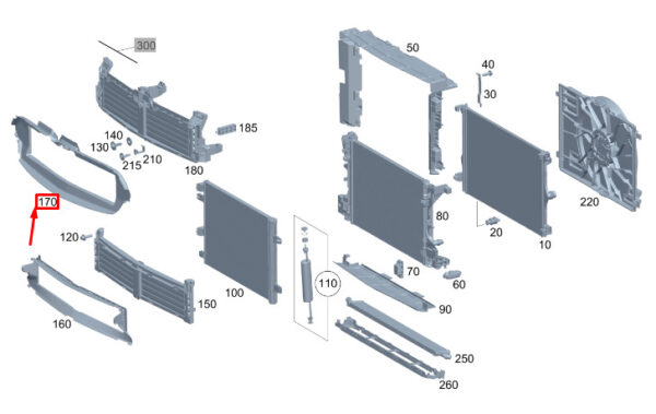 A2478850207 - MERCEDES-BENZ GLA H247 AMG Upper Air Duct Segment A2478850207 ORIGINAL
