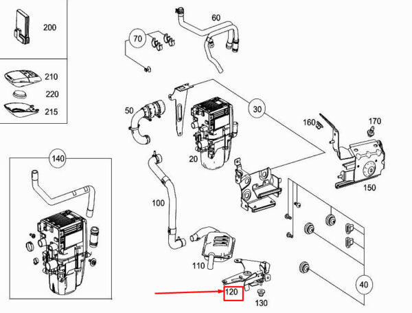 A2535060340 - MERCEDES-BENZ CLS C257 Engine Damping System Bracket A2535060340 ORIGINAL