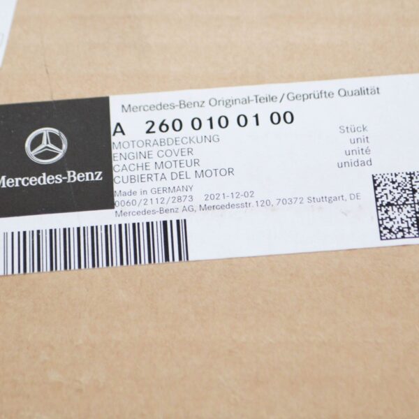 A2600100100 - NEW MERCEDES-BENZ A W177 ENGINE COVER A2600100100 ORIGINAL