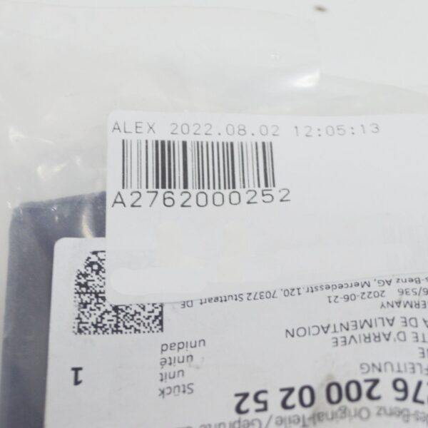 A2762000252 - NEW MB ML W166 EXHAUST GAS RECIRC. CYLINDER HEAD FEED LINE A2762000252 ORIGINAL