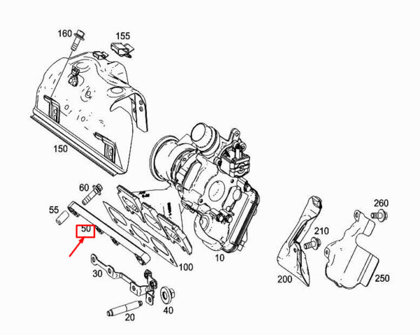 A2821410042 - MERCEDES-BENZ A W177 Turbocharger Terminal Strip A2821410042 ORIGINAL