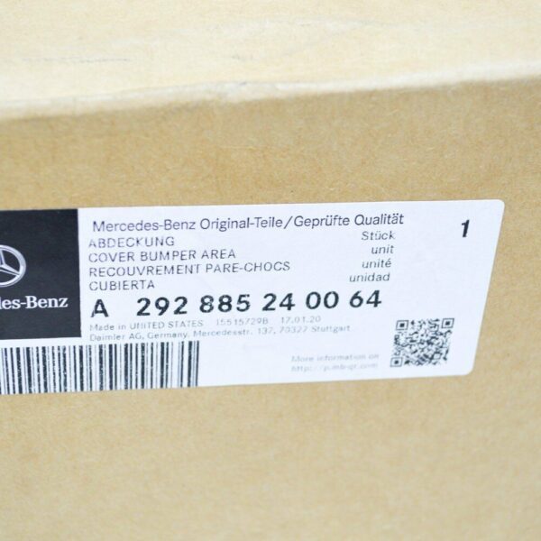 A2928852400 - NEW MERCEDES-BENZ GLE C292 FRONT BUMPER RIGHT MOLDING TRIM A2928852400 ORIGINAL