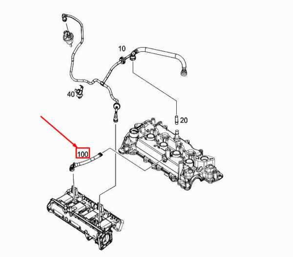 A4155000375 - MERCEDES-BENZ CITAN W415 Engine Coolant Hose A4155000375 ORIGINAL