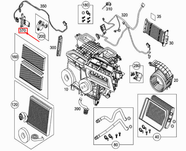 A4159064200 - MERCEDES-BENZ CITAN W415 Heater Fan Blower Regulator A4159064200 ORIGINAL
