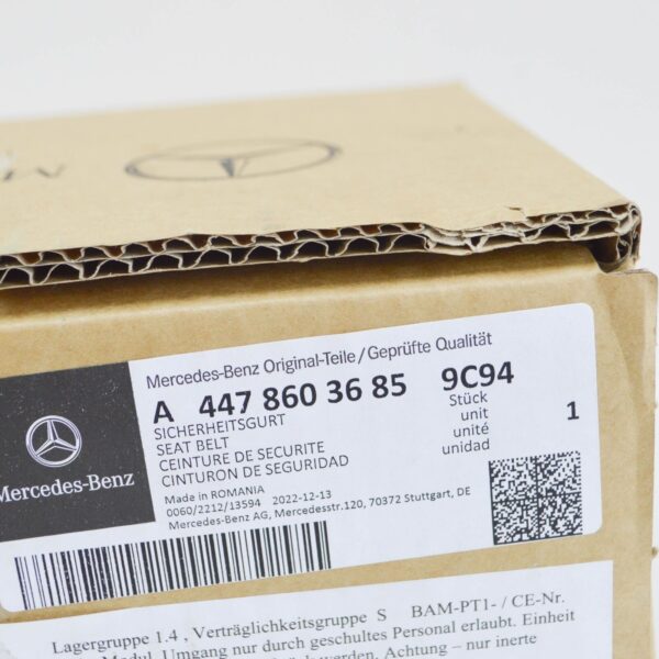 A44786036859C94 - NEW MERCEDES-BENZ VITO W447 FRONT LEFT SEAT BELT A44786036859C94