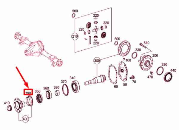 A4603530091 - NEW MB G W463 REAR DIFFERENTIAL PINION PROTECTIVE COVER A4603530091 ORIGINAL