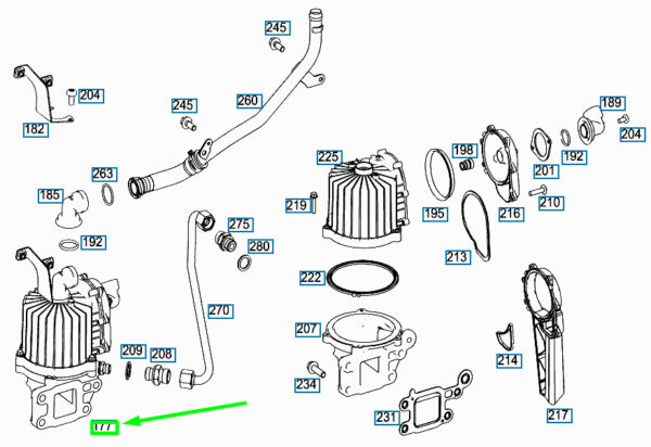 A4720106262 - MERCEDES-BENZ Actros MP4 Oil Separator A4720106262 ORIGINAL