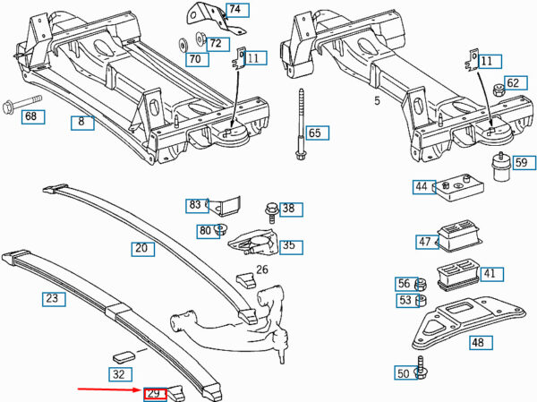 A9013220619 - MERCEDES-BENZ SPRINTER 903 Front Spring Rubber Buffer A9013220619 ORIGINAL