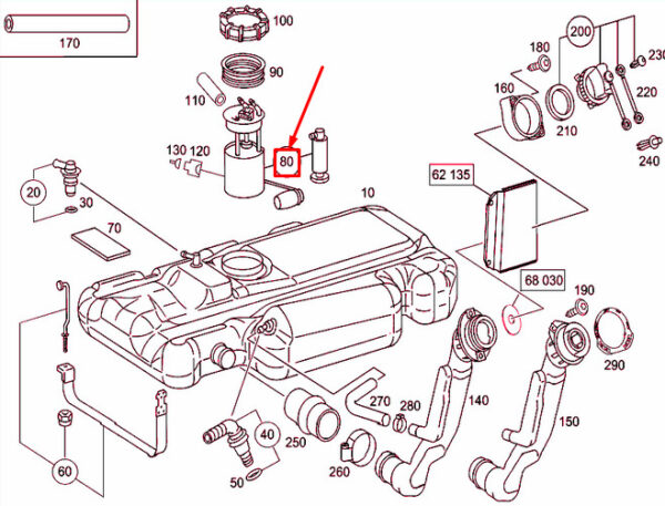 A9014700194 - NEW MERCEDES-BENZ SPRINTER 903 FUEL DELIVERY MODULE A9014700194 ORIGINAL