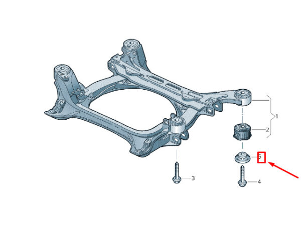WHT-005-295-A - NEW VW TOUAREG 7P MK2 FRONT ASSEMBLY CARRIER WASHER WHT005295A