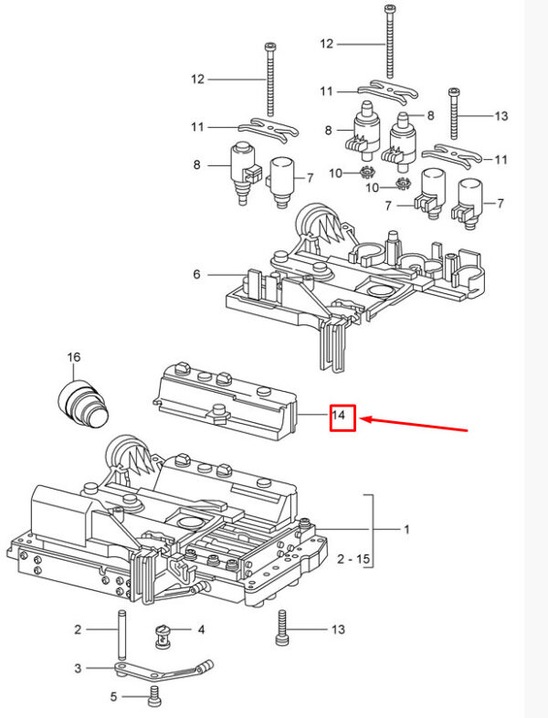 1402710782 - Porsche Carera 911 997 valve body cover 1402710782 NEW ORIGINAL