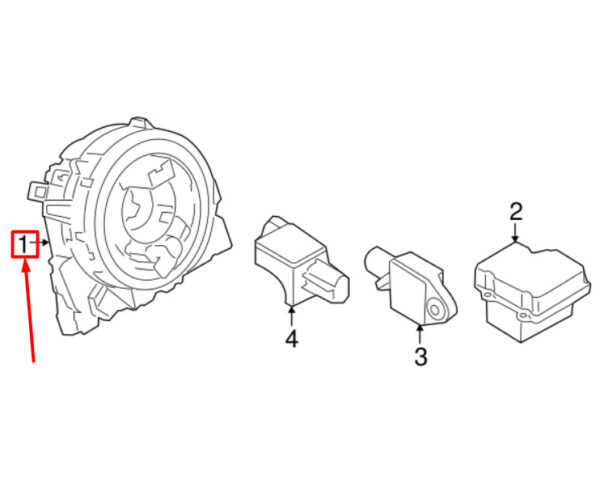 7PP953568AT - Porsche Panamera 970 Steering Wheel Wrap Spring 7PP953568AT NEW ORIGINAL