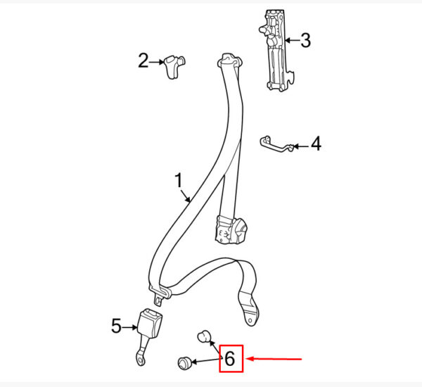 81185784501C - New Porsche Cayman 987 Front Seat Belt Anchor Bolt Cap 81185784501C Genuine