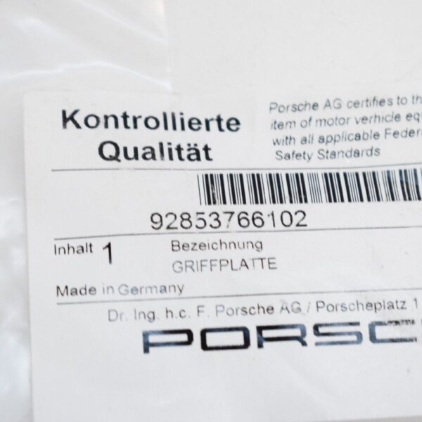 92853766102 - Porsche 928 external handle for left or right door 92853766102 REAL NEW
