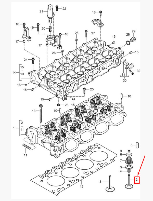 94810531253 - Porsche Cayenne 9pa Engine Outlet Valve 94810531253 NEW ORIGINAL