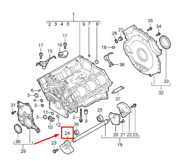 95510133200 - Porsche 95B Engine Balance Weight Front 955.101.332.00 95510133200 NEW ORIGINAL