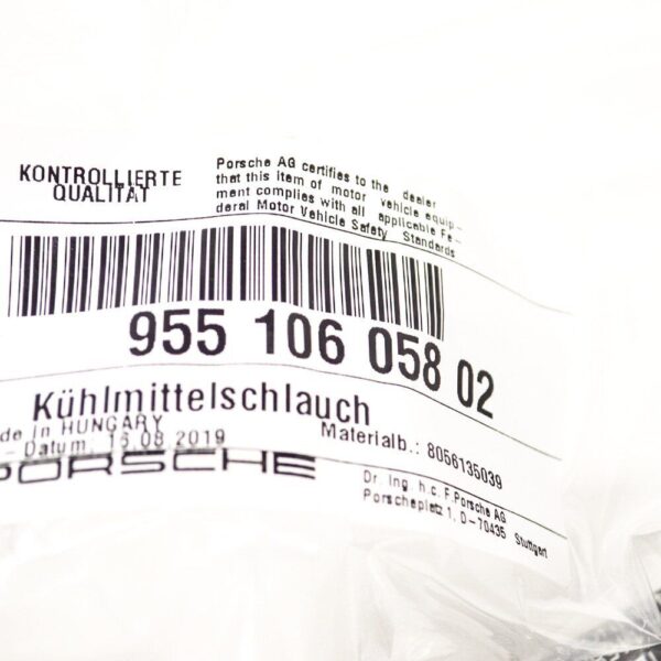 95510605802 - Porsche Cayenne 9PA water smart pipe 95510605802 3.2 petrol engine new