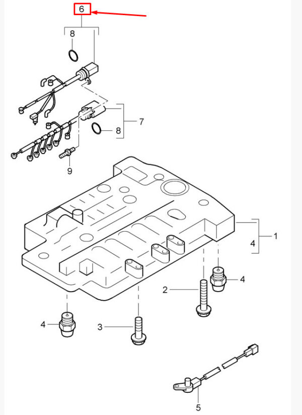 95532536302 - Porsche Cayenne 9pa Tiptronic Valve Body Harness 95532536302 NEW ORIGINAL