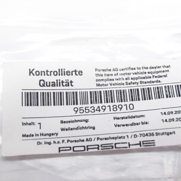 95534918910 - Porsche Cayenne 92A Output Flanged Shaft Oil Seal 95534918910 NEW