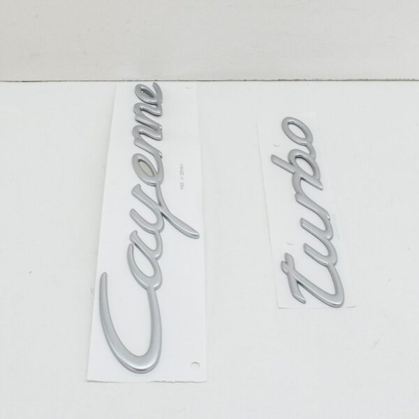 955559038014W9 - Porsche 955 Cayenne Turbo Rear Sticker Sticker Aluminum 95559038014W9 New