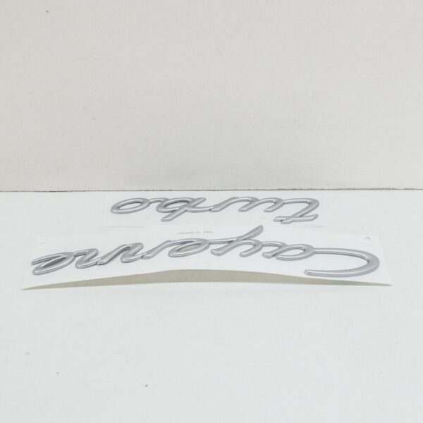 955559038014W9 - Porsche 955 Cayenne Turbo Rear Sticker Sticker Aluminum 95559038014W9 New