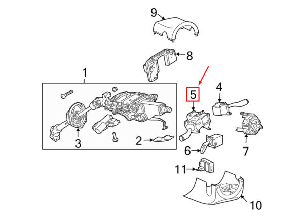 95561324500B41 - Porsche Cayenne 9pa Indicator Switch 95561324500B41 NEW GENUINE
