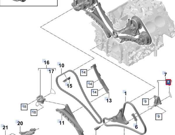 95810513900 - Porsche Cayenne 9y0 Chain Clamping Gasket 958105139002020 NEW GENUINE