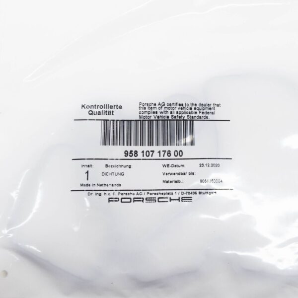 95810717600 - Porsche Cayenne 92A Engine Oil Cooler Gasket 95810717600 NEW GENUINE