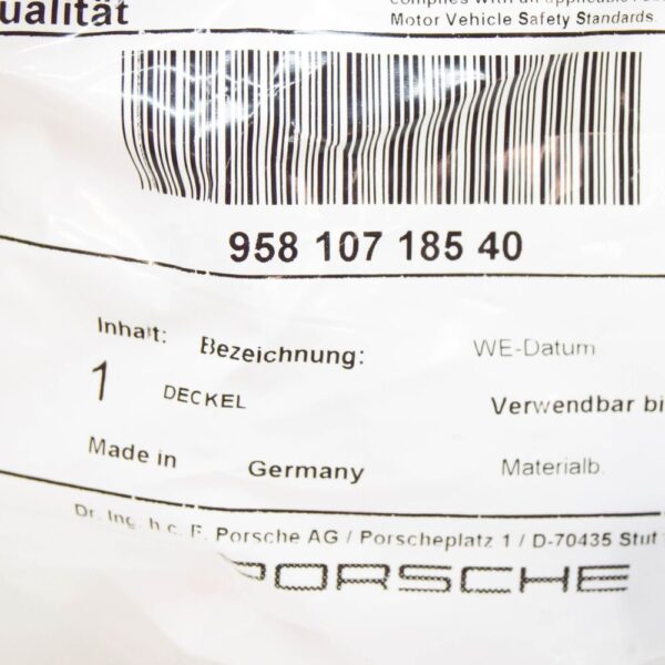 95810718540 - PORSCHE PANAMERA 970 Thermostat Cover 95810718540 NEW GENUINE