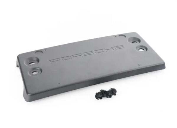 958505287359B9 - Porsche Cayenne 92A license plate holder front USA 958505287359B9 NEW ORIGINAL