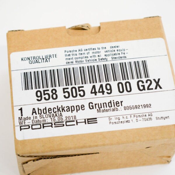 95850544900 - Porsche Cayenne 92A Tow Hook Cap Rear Right 95850544900 G2X NEW