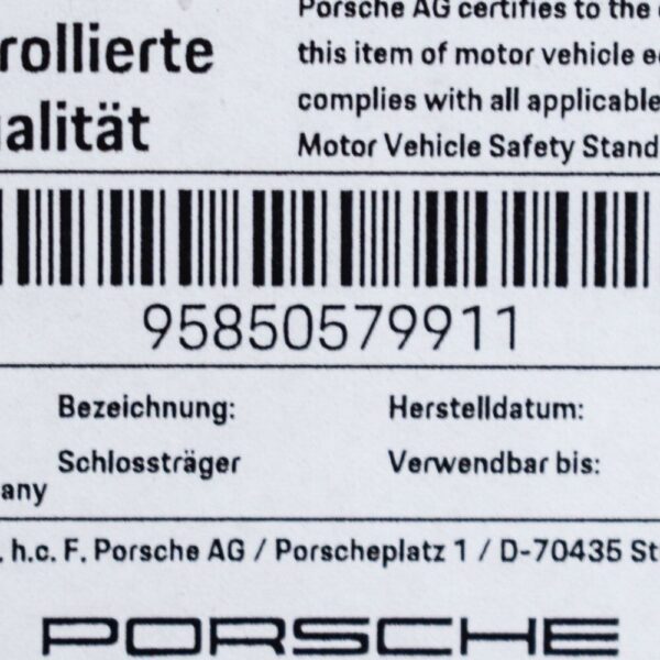 95850579911 - Porsche Cayenne 92A Radiator Center Support 95850579911 New