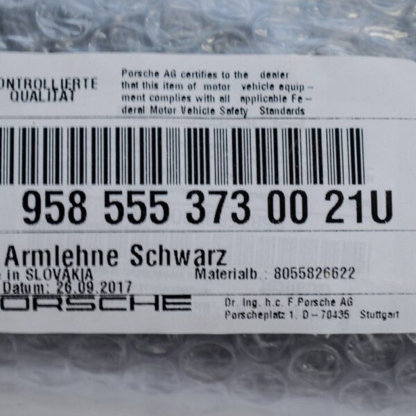 9585553730021U - PORSCHE Cayenne 92A armrest for the rear left door 998553730021U mint condition