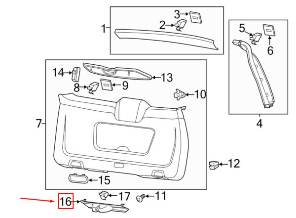 9.58556E+11 - PORSCHE CAYENNE 92A TAILGATE COVER CENTER LOWER 958555520031E0 NEW GENUINE