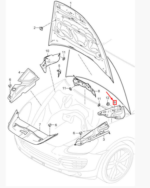 95855699300 - NEW PORSCHE CAYENNE 92A MUFFLER WATER BOX LEFT 99855699300 ORIGINAL