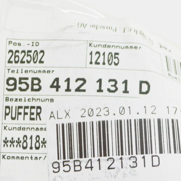 95B412131D - Porsche Macan 95B shock absorber stop buffer rubber jack 95B412131D new