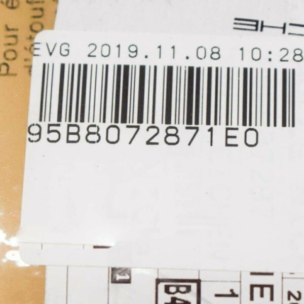 95B8072871E0 - Original Porsche Macan 95B License Plate Holder Black 95B8072871E0